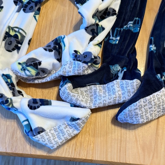 Carter's footed PJs construction theme - Picture 6 of 6